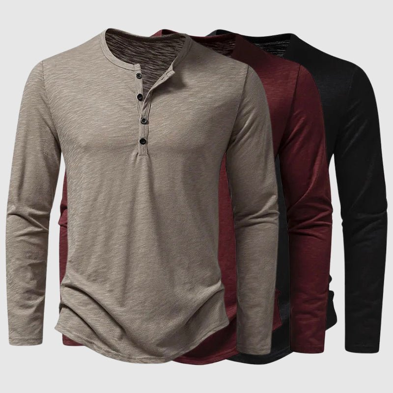 Comfortabel katoenen Henley overhemd voor mannen - Jorisenmerle