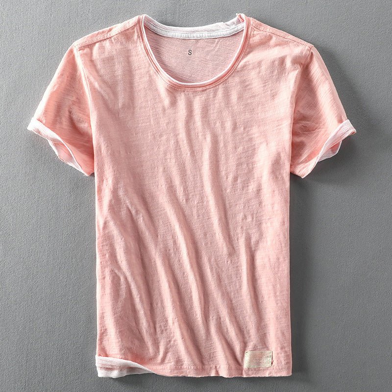 Comfortabel katoenen T-shirt met korte mouwen voor heren - Jorisenmerle
