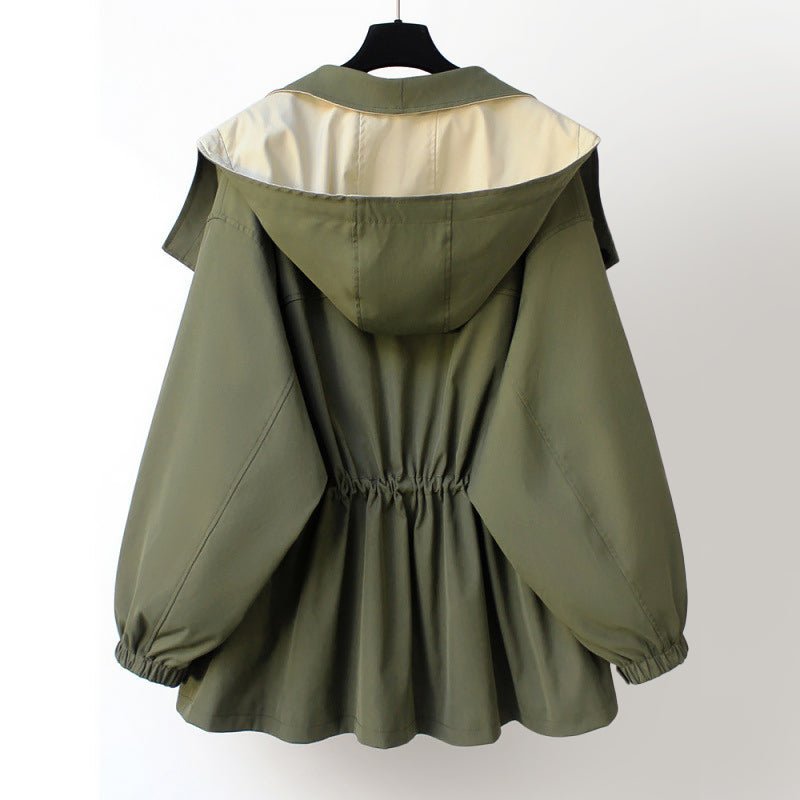 Contrasterende windbreaker jas voor vrouwen - Jorisenmerle