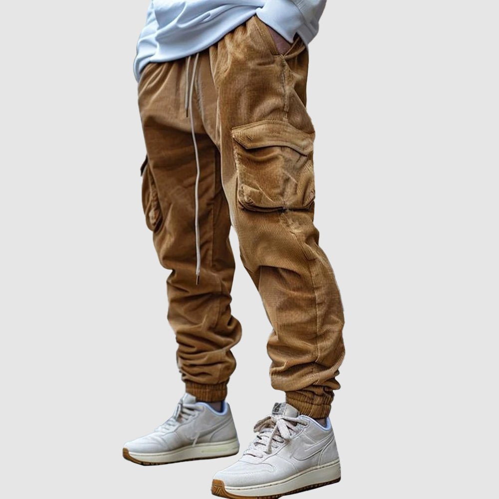 Corduroy joggingbroek voor heren met cargozakken - Jorisenmerle