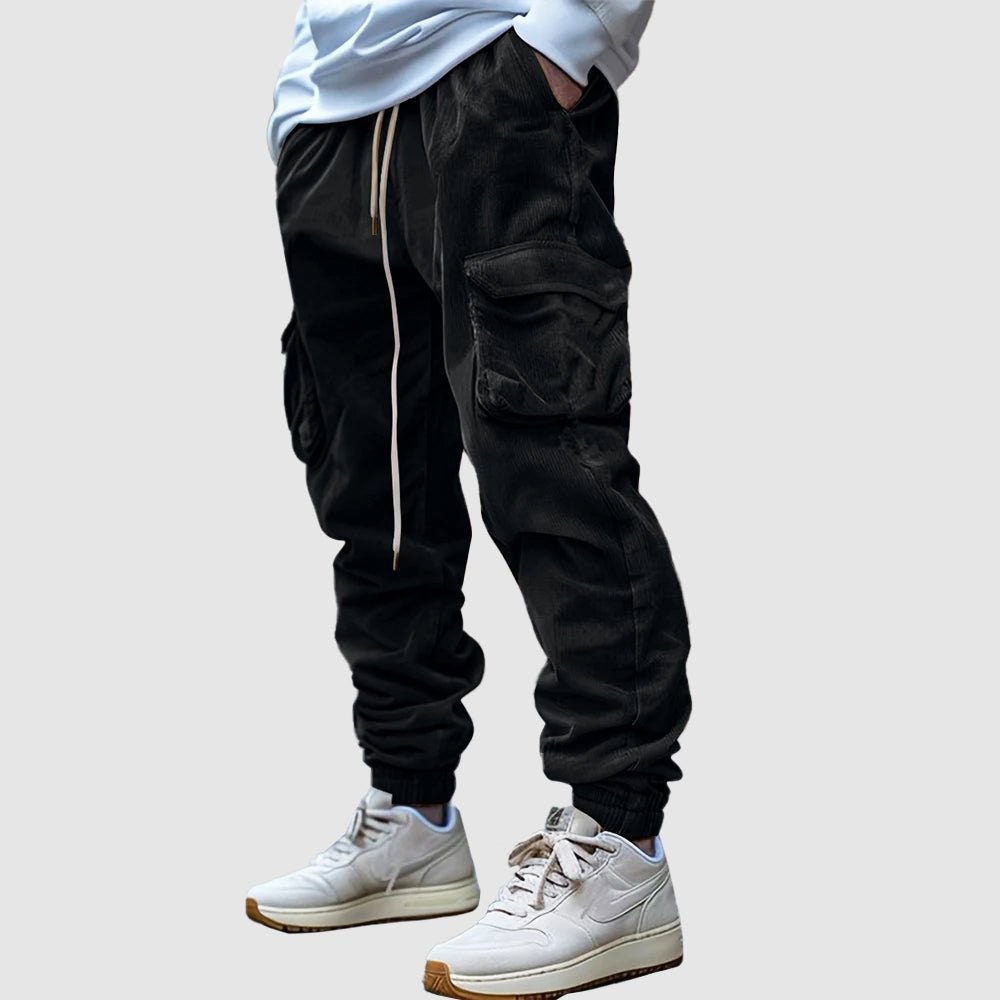 Corduroy joggingbroek voor heren met cargozakken - Jorisenmerle