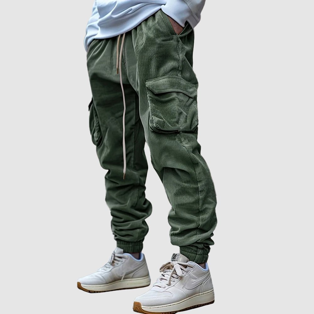 Corduroy joggingbroek voor heren met cargozakken - Jorisenmerle