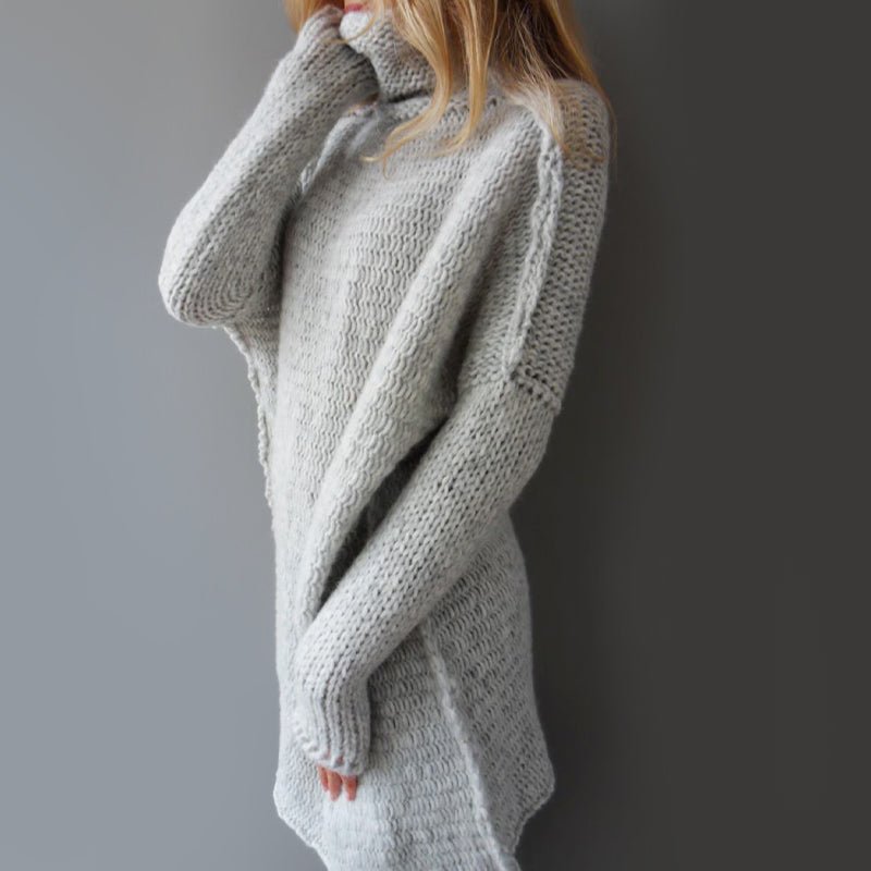 Dames oversized grofgebreide coltrui - Jorisenmerle
