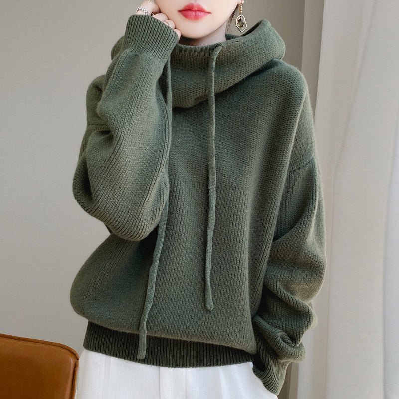 Dames Oversized Trui met Col en Capuchon - Jorisenmerle