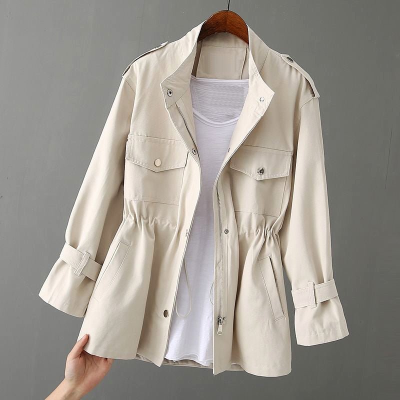 Dames windbreaker trenchcoat met meerdere zakken - Jorisenmerle