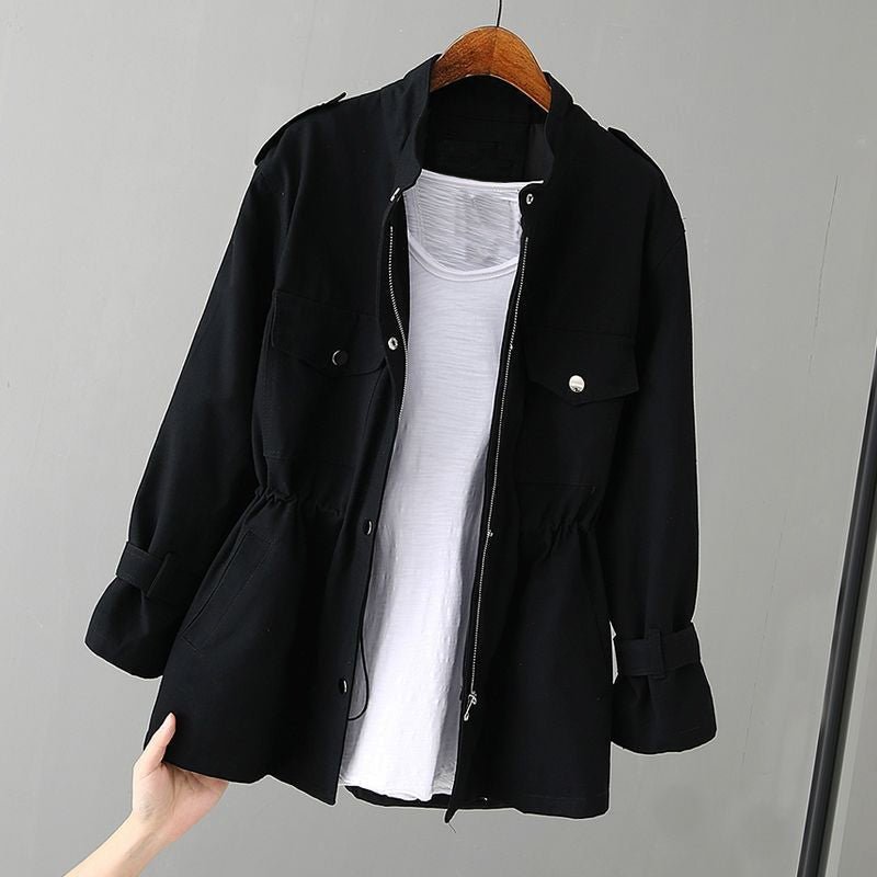Dames windbreaker trenchcoat met meerdere zakken - Jorisenmerle