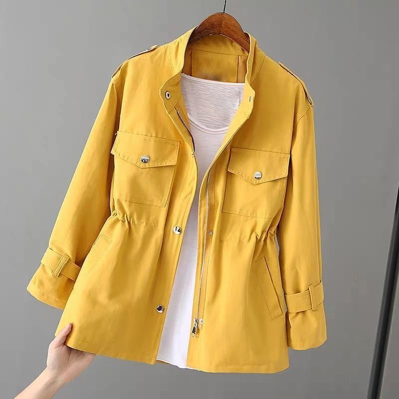 Dames windbreaker trenchcoat met meerdere zakken - Jorisenmerle