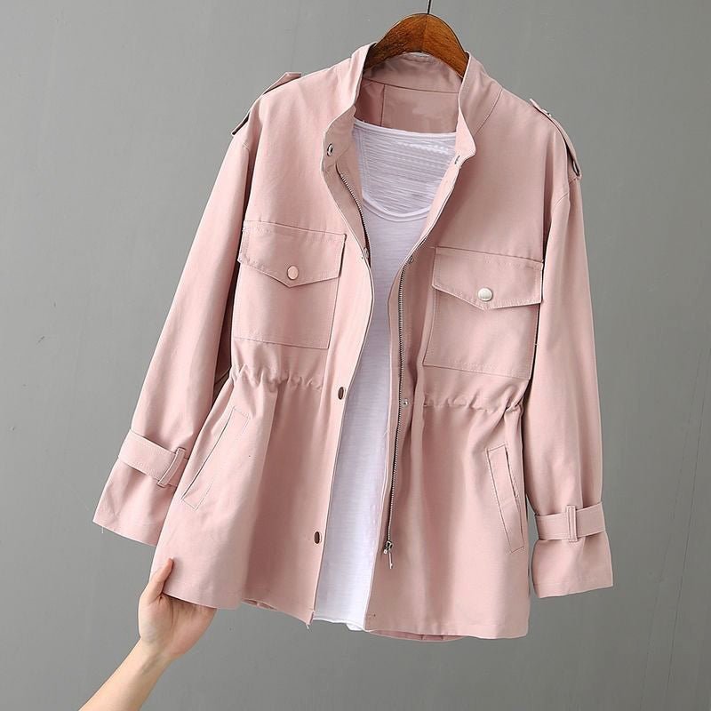 Dames windbreaker trenchcoat met meerdere zakken - Jorisenmerle