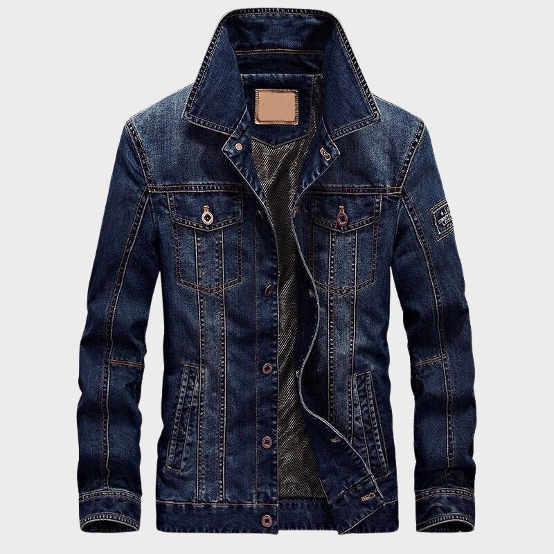 Denim Jas voor Heren met Reverskraag en Borstzakken - Jorisenmerle