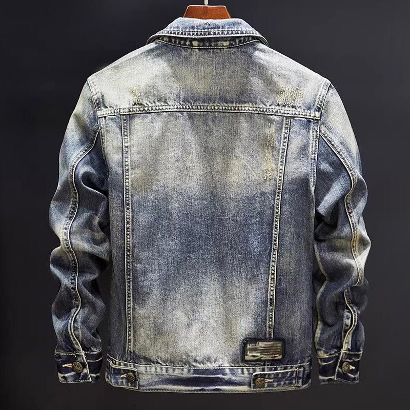 Heren Gewassen Denimjas met Lichte Slijtage - Jorisenmerle