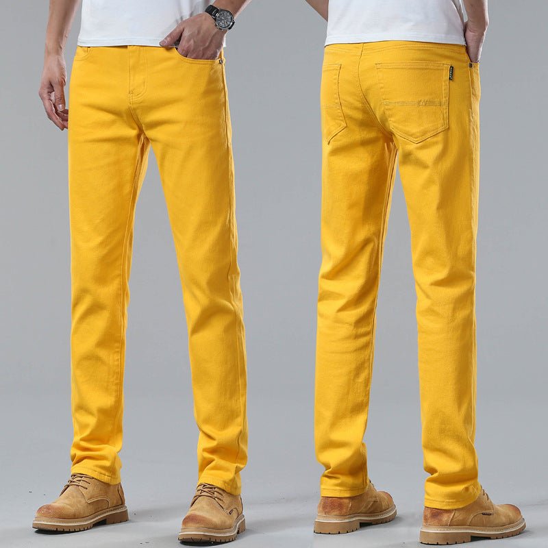 Heren Katoenen Denim Broek in Effen Kleur - Jorisenmerle