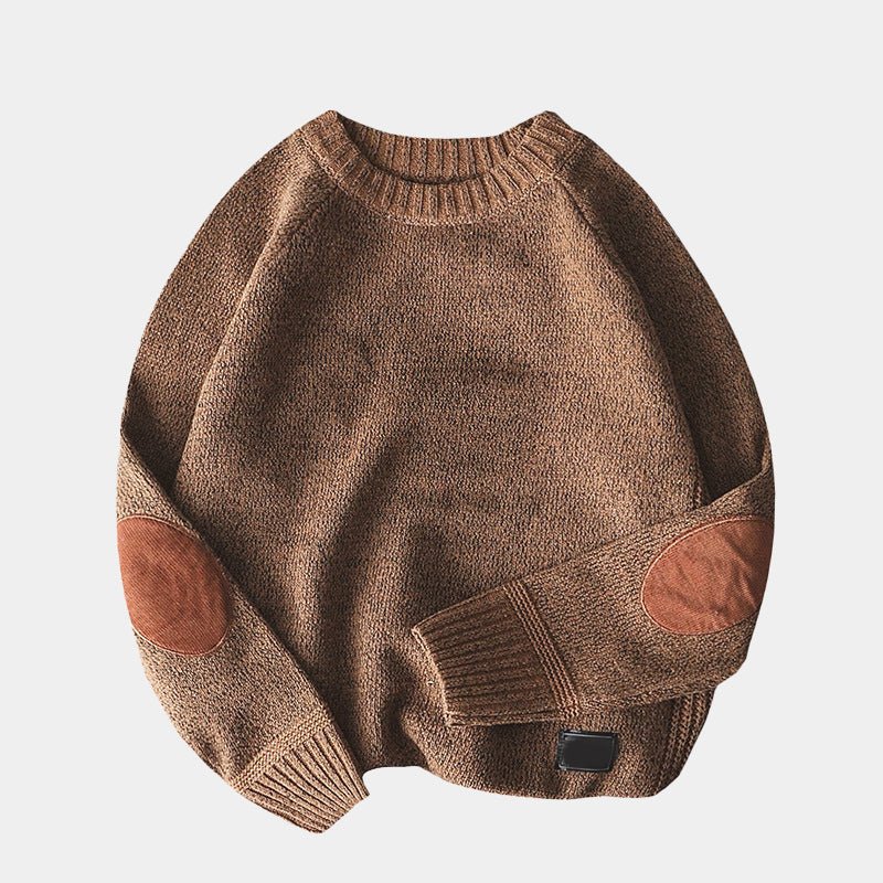 Heren Loose Fit Trui met Patchwork Ellebogen - Jorisenmerle