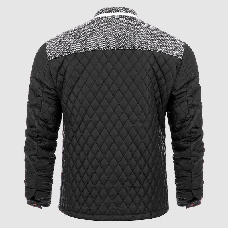 Heren Quilted Jas met Drukknopen - Jorisenmerle