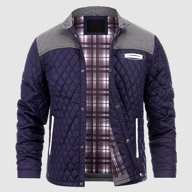 Heren Quilted Jas met Drukknopen - Jorisenmerle