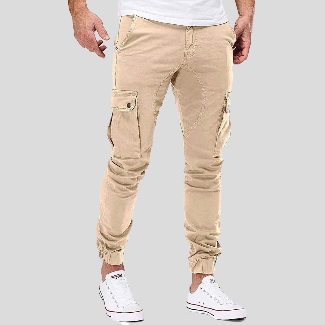 Heren slim - fit cargobroek met meerdere zakken - Jorisenmerle