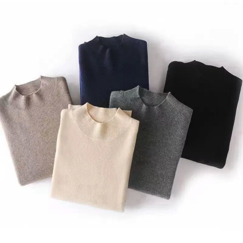Heren Trui van Wolmix met Mockneck - Jorisenmerle