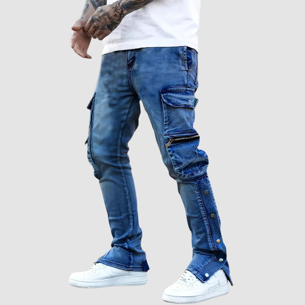 Jeans in cargostijl met meerdere zakken voor heren - Jorisenmerle