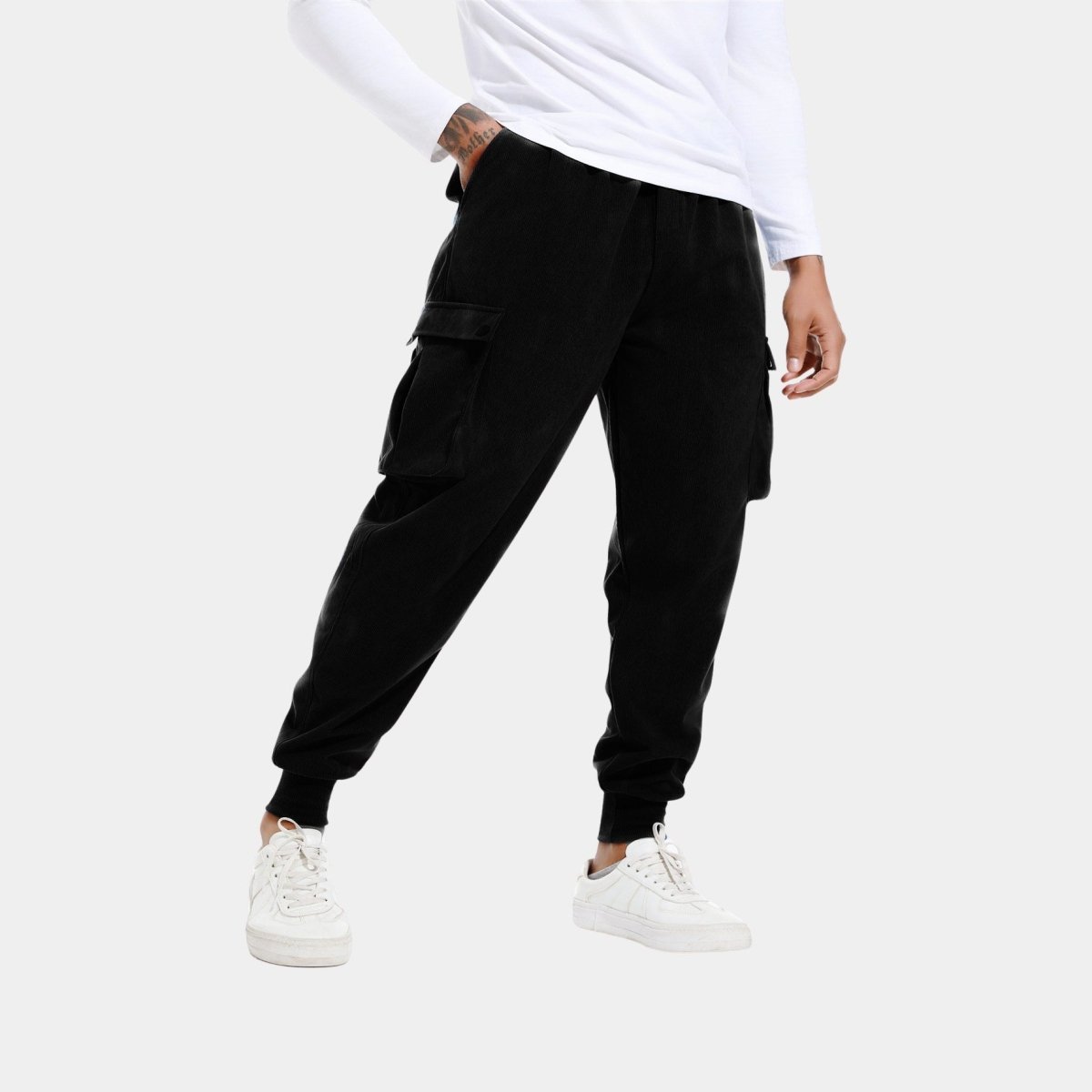 Joggingbroek van corduroy voor heren met zijzakken - Jorisenmerle