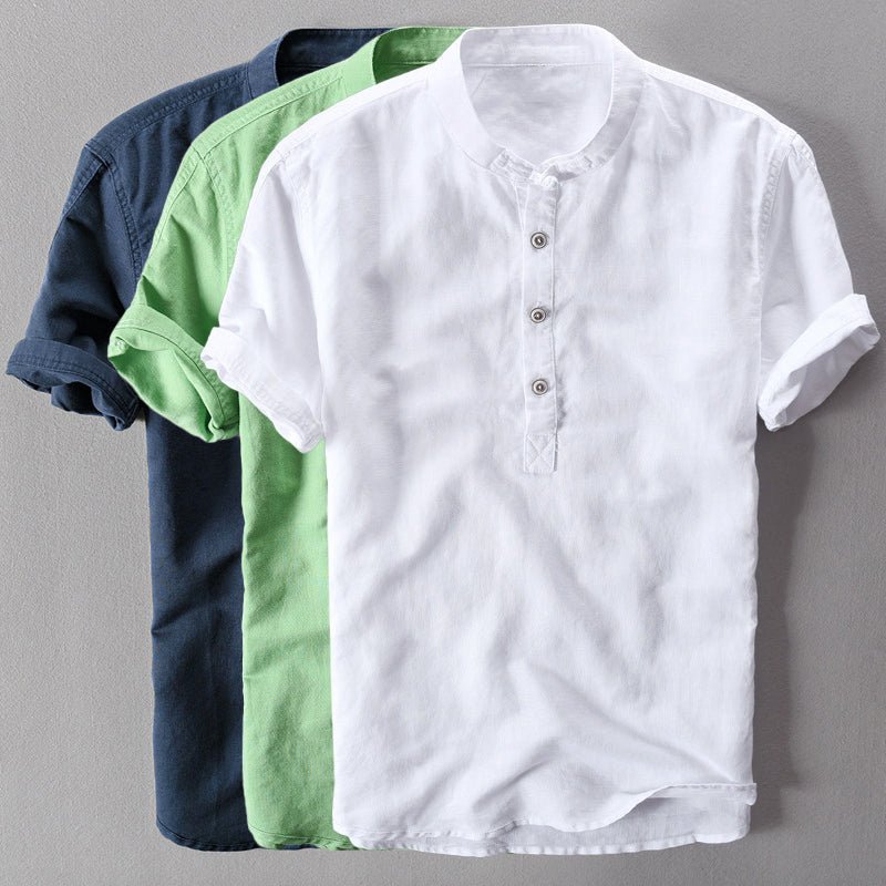 Nico Bauer Mediterrane Linnen Shirt - Jorisenmerle