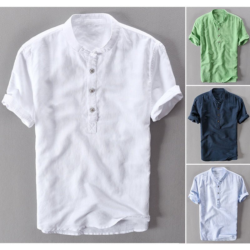 Nico Bauer Mediterrane Linnen Shirt - Jorisenmerle