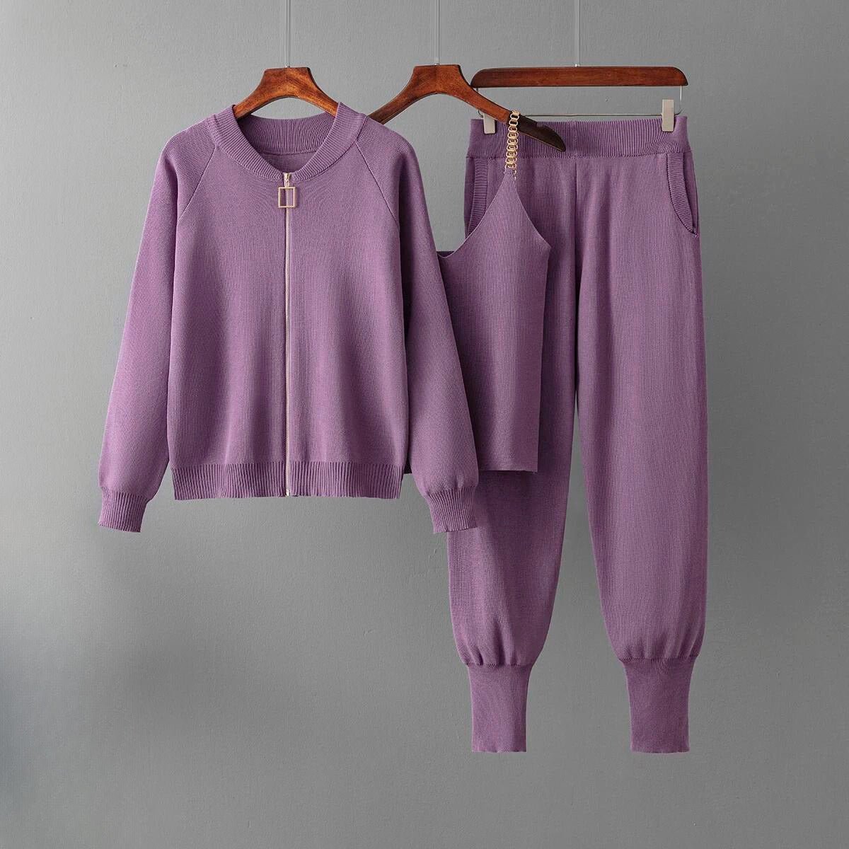 Rosa Vega Loungewear Set – 3 - delige Gebreide Set - Jorisenmerle