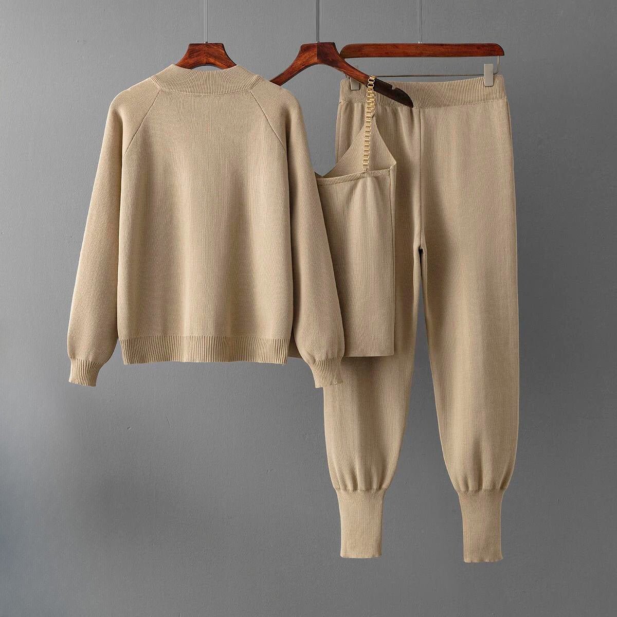 Rosa Vega Loungewear Set – 3 - delige Gebreide Set - Jorisenmerle