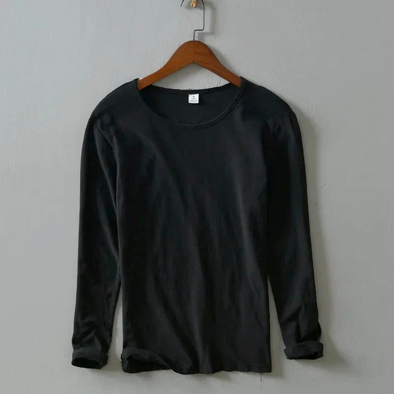 T-shirt met ronde hals en lange mouwen voor heren - Jorisenmerle