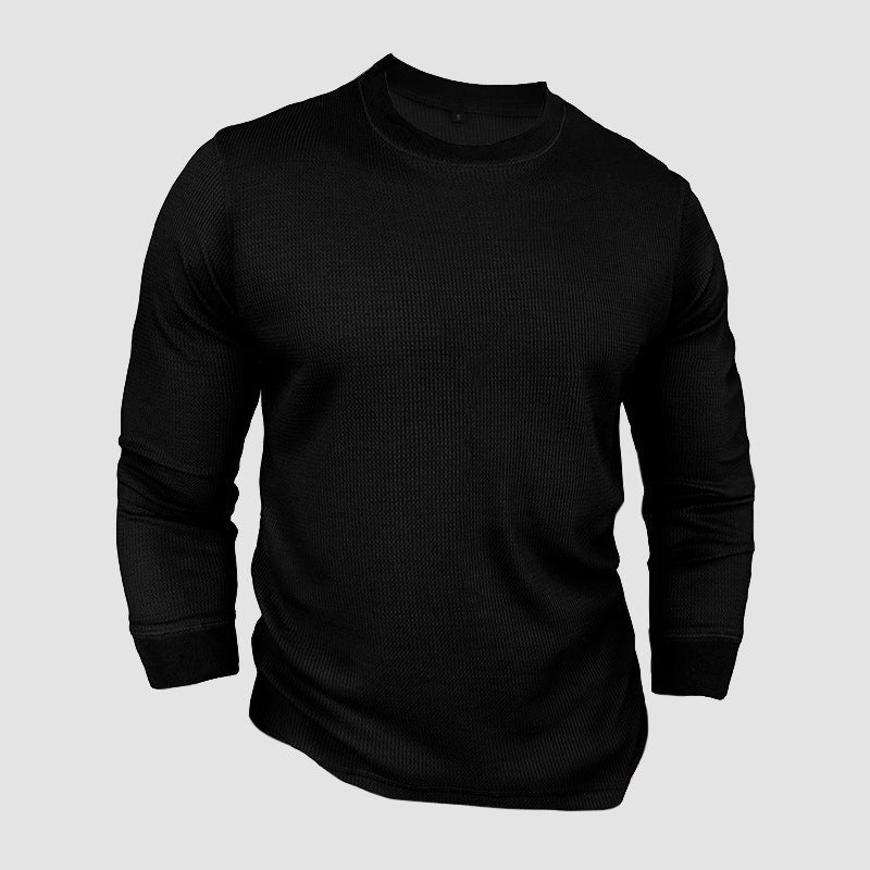 Wafelgebreid shirt met ronde hals voor heren - Jorisenmerle