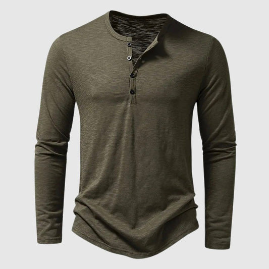 Comfortabel katoenen Henley overhemd voor mannen - Jorisenmerle