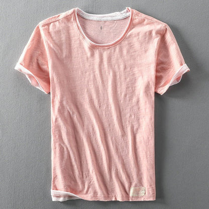 Comfortabel katoenen T-shirt met korte mouwen voor heren - Jorisenmerle