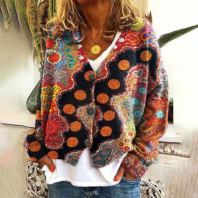 Dames Bohemian Vest met Kleurrijk Patroon - Jorisenmerle