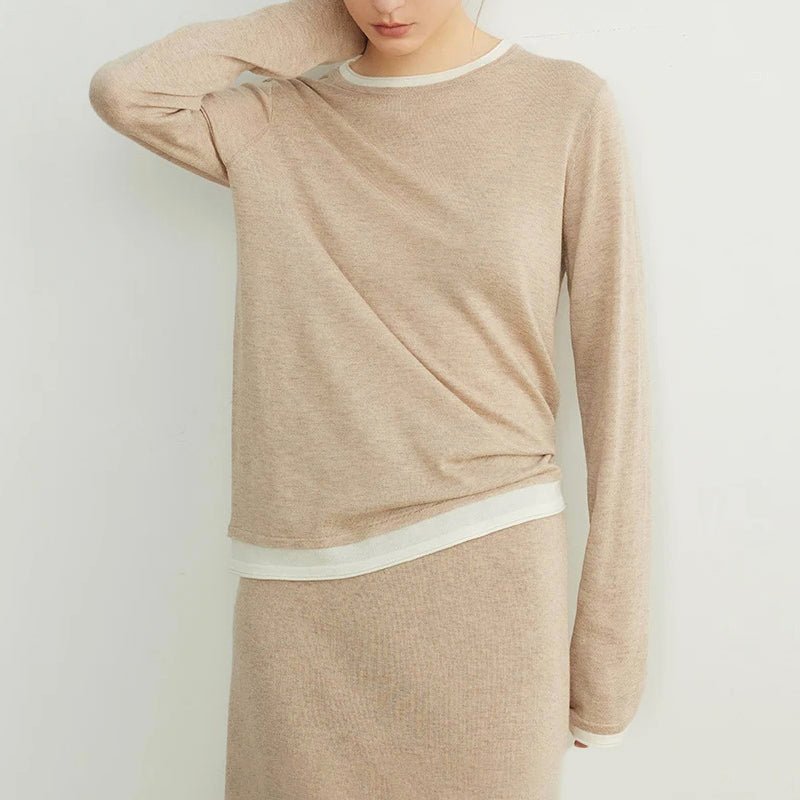 Dames Trui met Faux - Lagenlook - Jorisenmerle