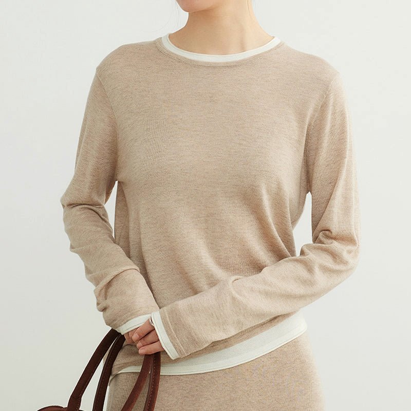 Dames Trui met Faux - Lagenlook - Jorisenmerle