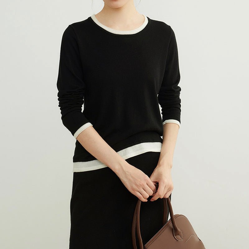 Dames Trui met Faux - Lagenlook - Jorisenmerle
