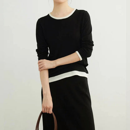 Dames Trui met Faux - Lagenlook - Jorisenmerle