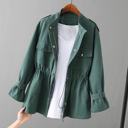 Dames windbreaker trenchcoat met meerdere zakken - Jorisenmerle