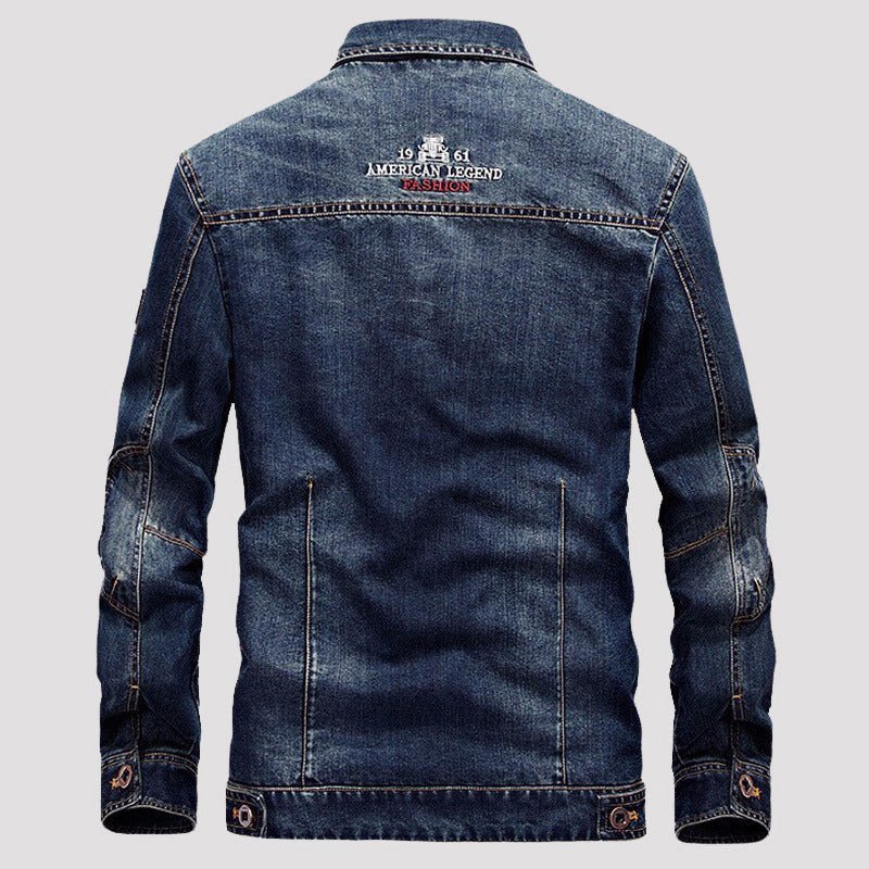 Denim Jas voor Heren met Reverskraag en Borstzakken - Jorisenmerle