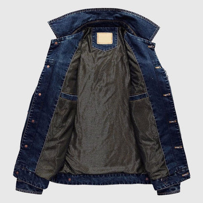 Denim Jas voor Heren met Reverskraag en Borstzakken - Jorisenmerle
