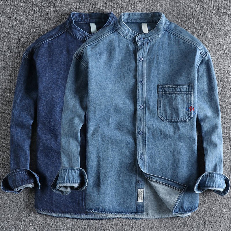 Hendrik Smit Gewassen Voorjaars Denim Shirt - Jorisenmerle