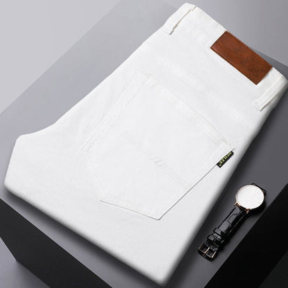 Heren Katoenen Denim Broek in Effen Kleur - Jorisenmerle