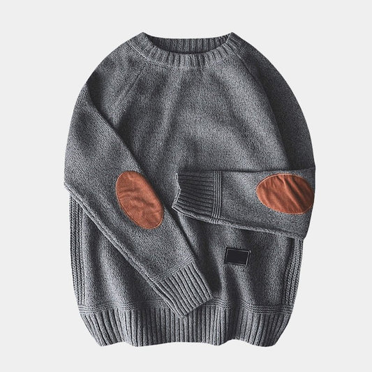 Heren Loose Fit Trui met Patchwork Ellebogen - Jorisenmerle