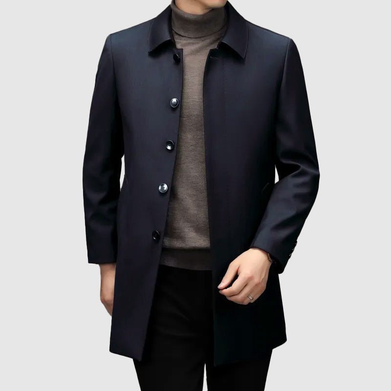 Heren Mid - Length Trenchcoat met Knopen - Jorisenmerle