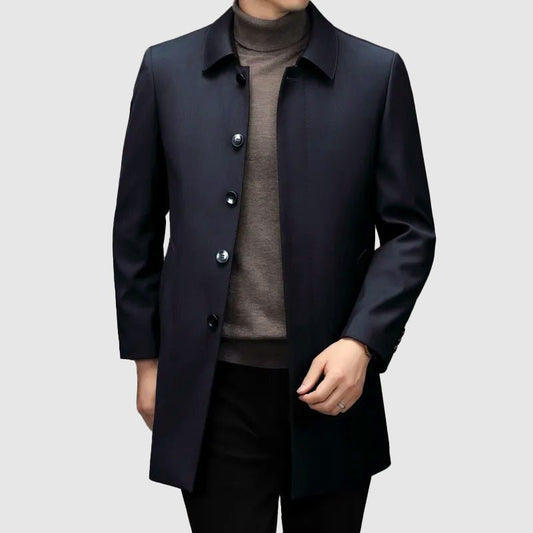 Heren Mid - Length Trenchcoat met Knopen - Jorisenmerle