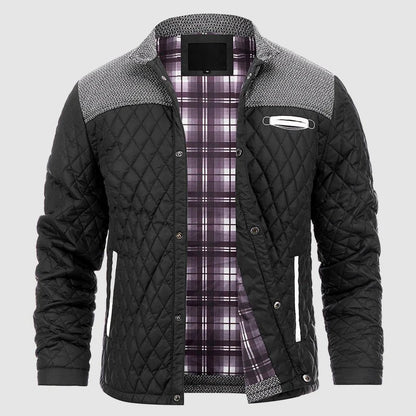 Heren Quilted Jas met Drukknopen - Jorisenmerle