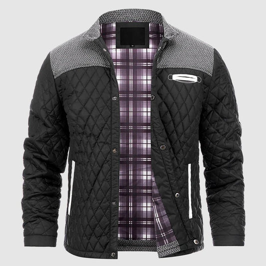 Heren Quilted Jas met Drukknopen - Jorisenmerle