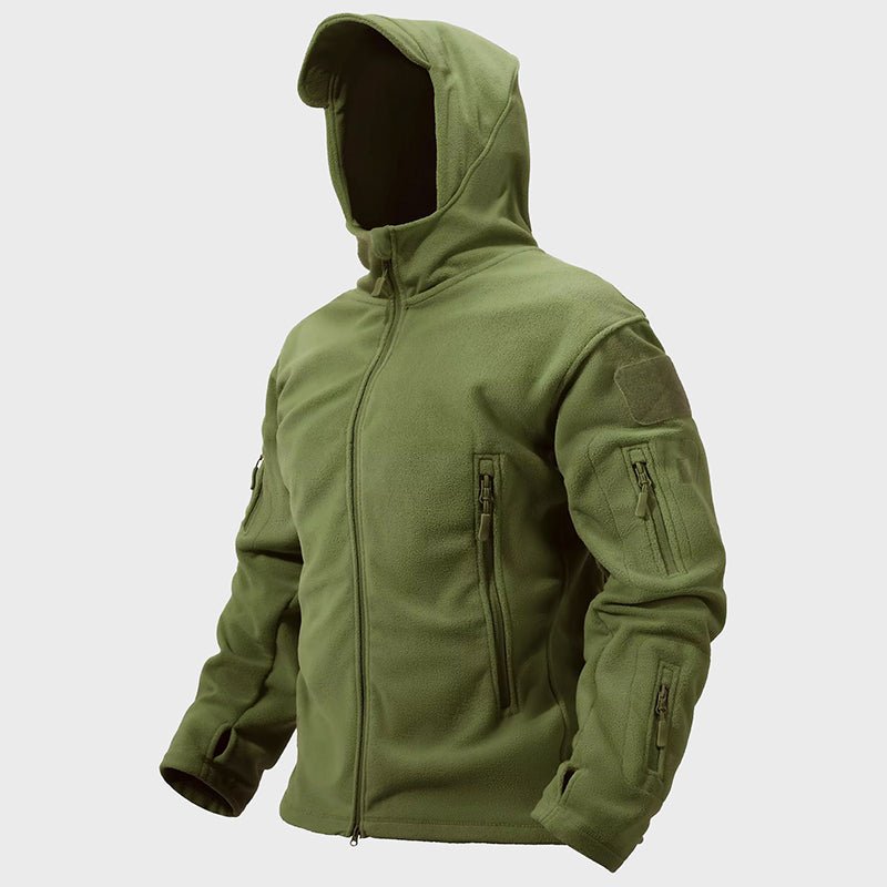 Heren Tactical Fleecejas met Capuchon en Ritszakken - Jorisenmerle