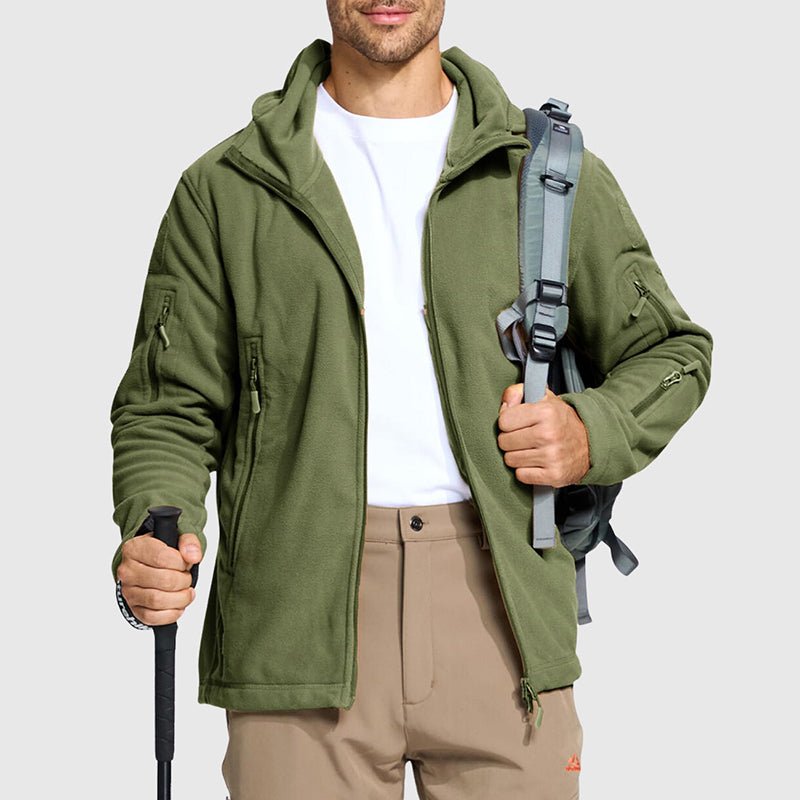 Heren Tactical Fleecejas met Capuchon en Ritszakken - Jorisenmerle