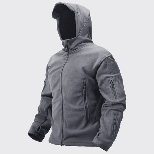 Heren Tactical Fleecejas met Capuchon en Ritszakken - Jorisenmerle