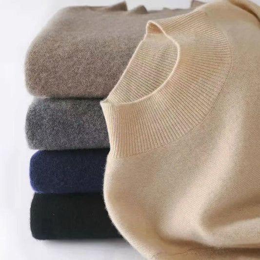 Heren Trui van Wolmix met Mockneck - Jorisenmerle