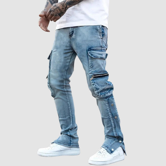 Jeans in cargostijl met meerdere zakken voor heren - Jorisenmerle